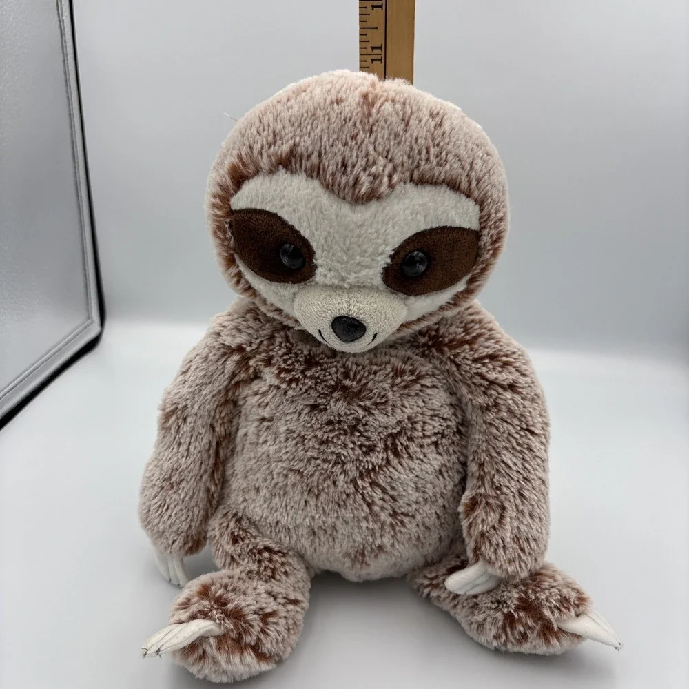 The Manhattan Toy Company Woodlanders Hazel Sloth Plush Toy Sitting